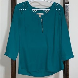 Teal 3/4 blouse